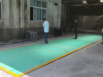 漯河市松達(dá)建筑砌塊廠(chǎng)150噸地磅