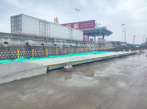 山東榮慶物流智慧倉(cāng)儲(chǔ)中心100噸地磅